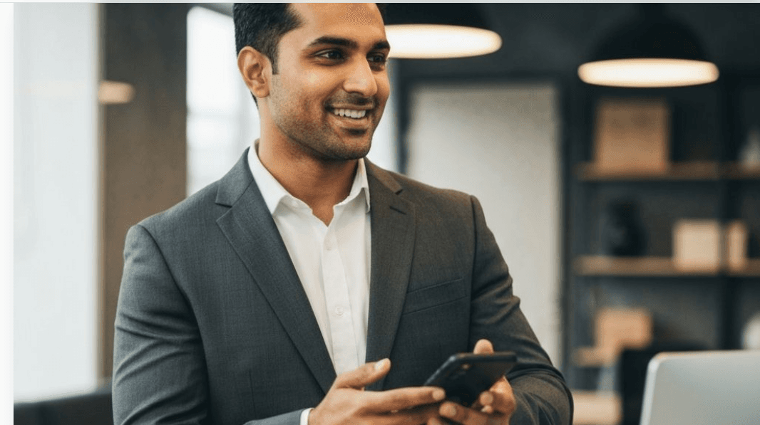 Professional ready to take action on their business goals