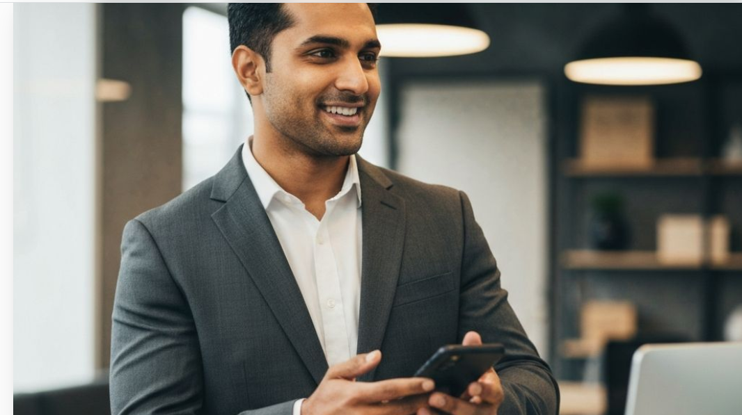 Professional ready to take action on their business goals